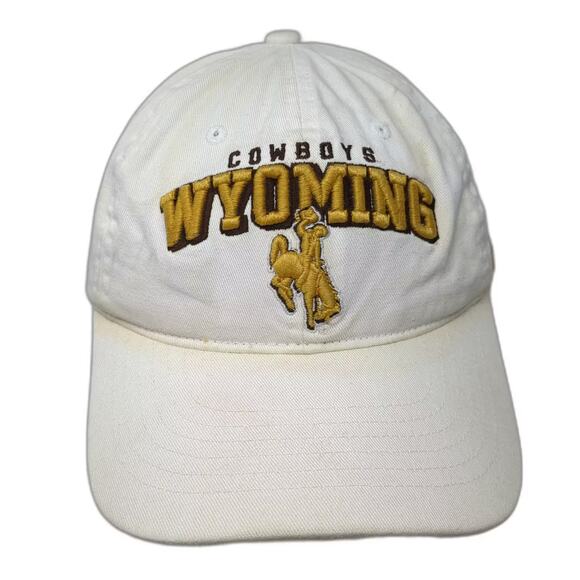 Unknown Other - Zephyr Wyoming Cowboys NCAA Hat White Gold Slideback Adjustable Cap OSFM